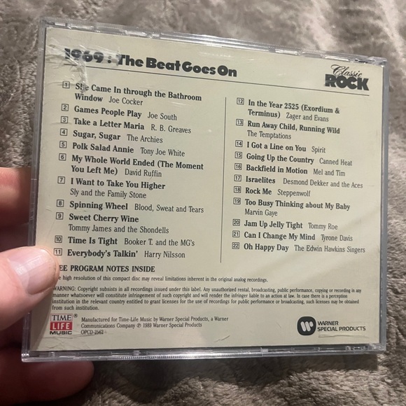 1969 The Beat Goes on Classic Rock Time Life Music CD - Picture 5 of 6
